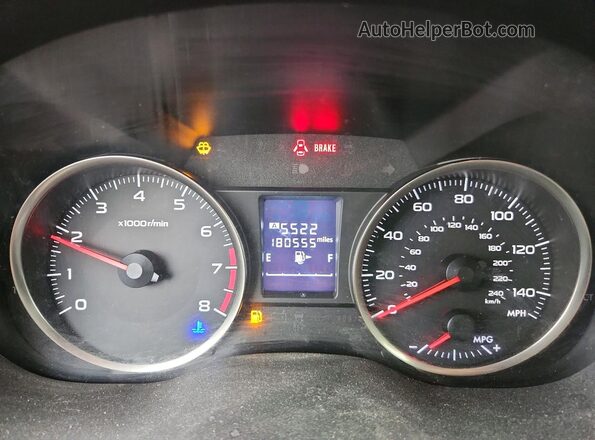 JF2GPABC0G9202738 2016 SUBARU CROSSTREK Blue ხელსაწყოთა პანელის ხედი
