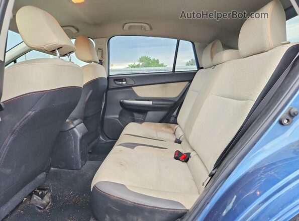 JF2GPABC0G9202738 2016 SUBARU CROSSTREK Blue უკანა სავარძლების ხედი