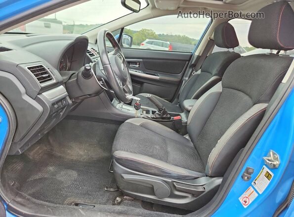 JF2GPABC1G8311666 2016 SUBARU CROSSTREK Blue წინა სალონის ხედი