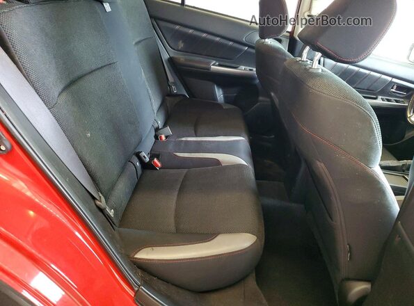 JF2GPABC2G8290407 2016 SUBARU CROSSTREK Red Widok tylnych siedzeń