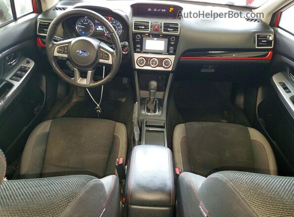 JF2GPABC2G8290407 2016 SUBARU CROSSTREK Red Widok deski rozdzielczej