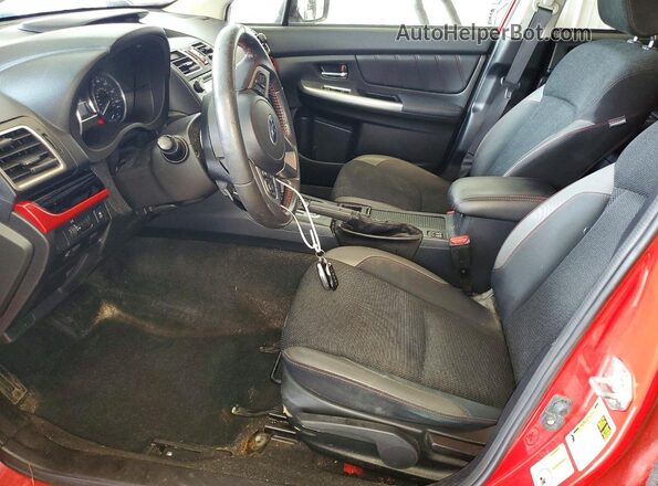 JF2GPABC2G8290407 2016 SUBARU CROSSTREK Red Widok wnętrza z przodu