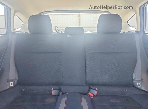JF2GPABC3H8209965 2017 SUBARU CROSSTREK Black Widok tylnych siedzeń