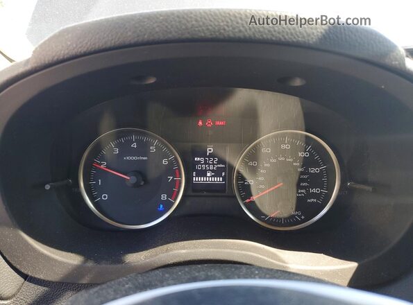 JF2GPABC8HH258191 2017 SUBARU CROSSTREK Серый Вид щитка приборов