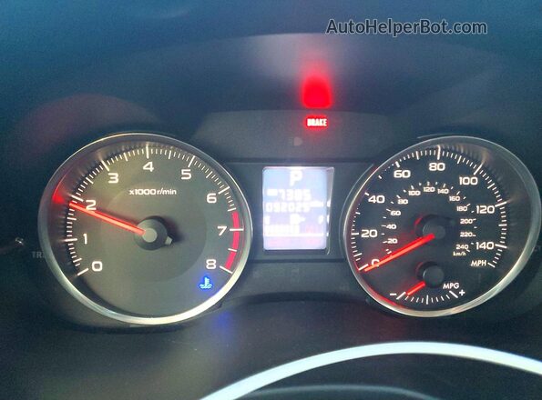 JF2GPABCXHH243918 2017 SUBARU CROSSTREK Черный Вид щитка приборов