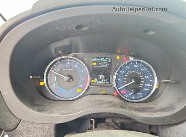 JF2GPAKC2GH298829 2016 SUBARU CROSSTREK Gray Instrument cluster view