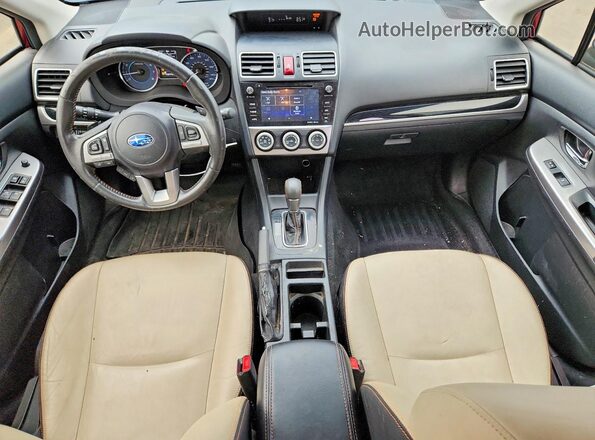 JF2GPAKC6H8222399 2017 SUBARU CROSSTREK Burgundy Вид панелі приладів