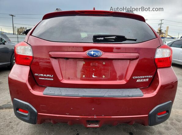 JF2GPAKC6H8222399 2017 SUBARU CROSSTREK Burgundy Вид ззаду
