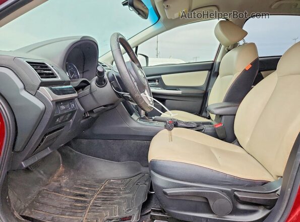 JF2GPAKC6H8222399 2017 SUBARU CROSSTREK Burgundy Вид салону спереду