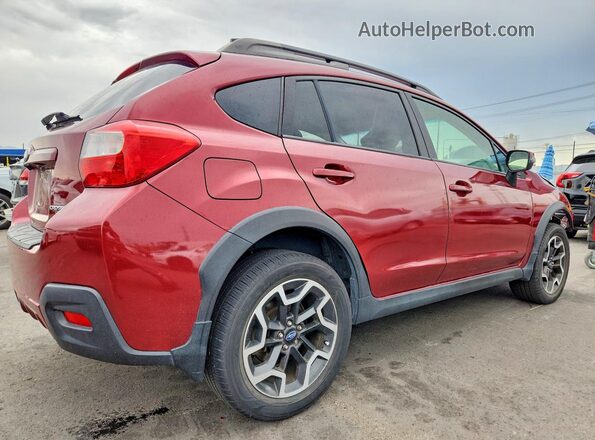 JF2GPAKC6H8222399 2017 SUBARU CROSSTREK Burgundy Задня права чверть