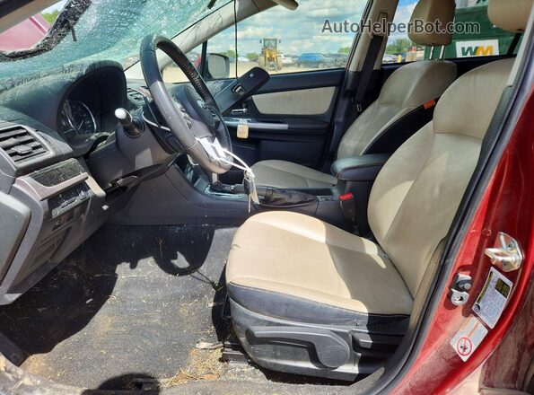 JF2GPAKCXHH242509 2017 SUBARU CROSSTREK Burgundy Front interior view