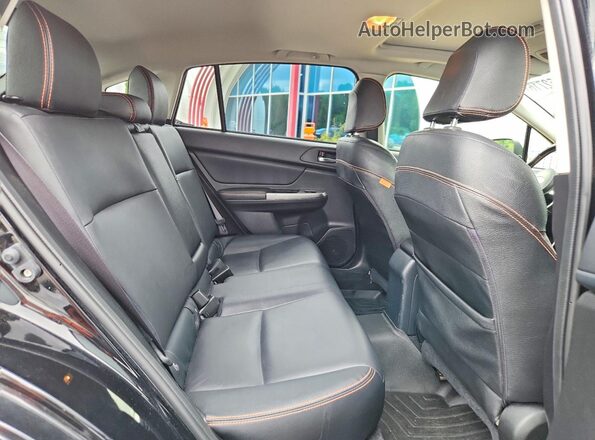 JF2GPALC2G8204379 2016 SUBARU CROSSTREK Black Vista de los asientos traseros