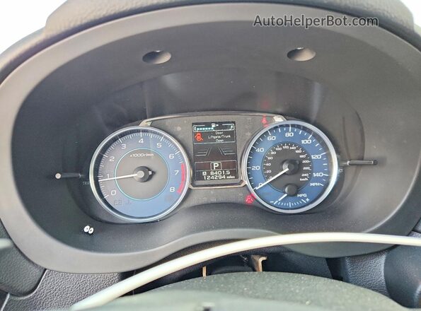 JF2GPANC0GH237913 2016 SUBARU CROSSTREK Silver Вид щитка приладів