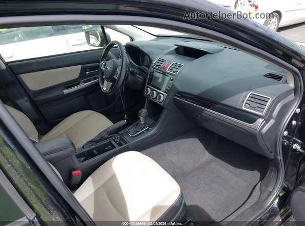 JF2GPANC1G8210784 2016 SUBARU CROSSTREK Black Widok wnętrza z przodu