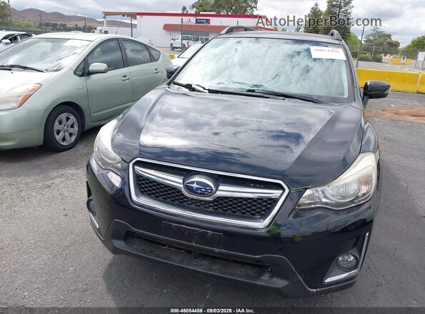 JF2GPANC1G8210784 2016 SUBARU CROSSTREK Black Widok zestawu wskaźników