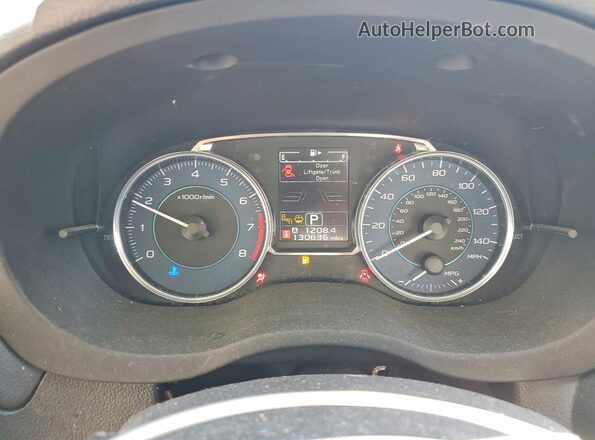 JF2GPANC1G8236186 2016 SUBARU CROSSTREK Бордовый Вид щитка приборов