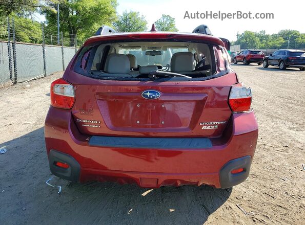 JF2GPANC1G8236186 2016 SUBARU CROSSTREK Бордовый Вид сзади