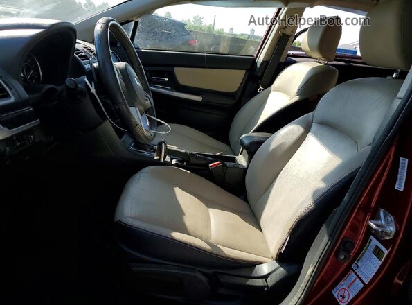 JF2GPANC1G8236186 2016 SUBARU CROSSTREK Бордовый Вид салона спереди