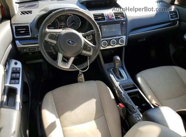 JF2GPANC1G8236186 2016 SUBARU CROSSTREK Бордовый Вид панели приборов