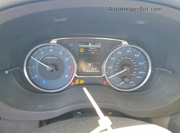 JF2GPANC6G8342570 2016 SUBARU CROSSTREK Silver Instrument cluster view