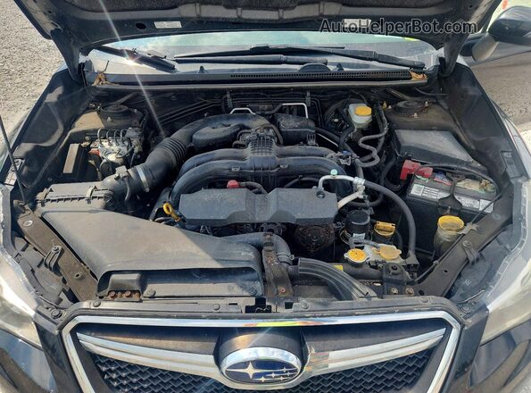 JF2GPANC9GH347536 2016 SUBARU CROSSTREK Black Engine compartment view