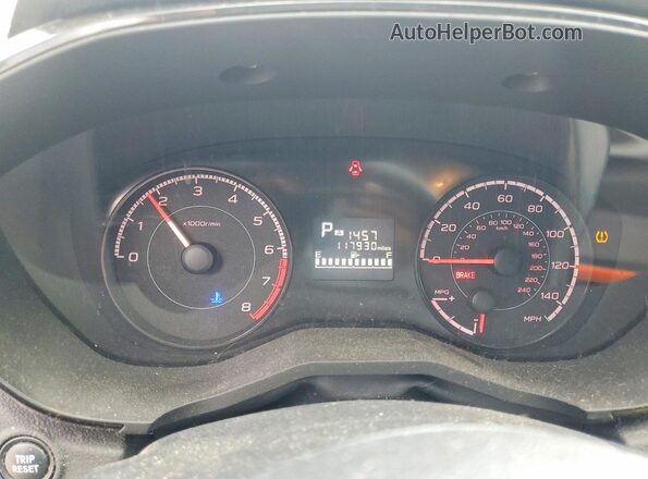 JF2GTAAC4JH236529 2018 SUBARU CROSSTREK Silver ხელსაწყოთა პანელის ხედი