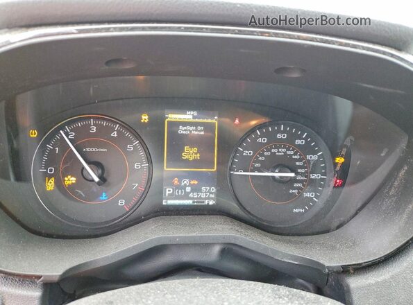 JF2GTABC1MH353018 2021 SUBARU CROSSTREK White Вид щитка приладів