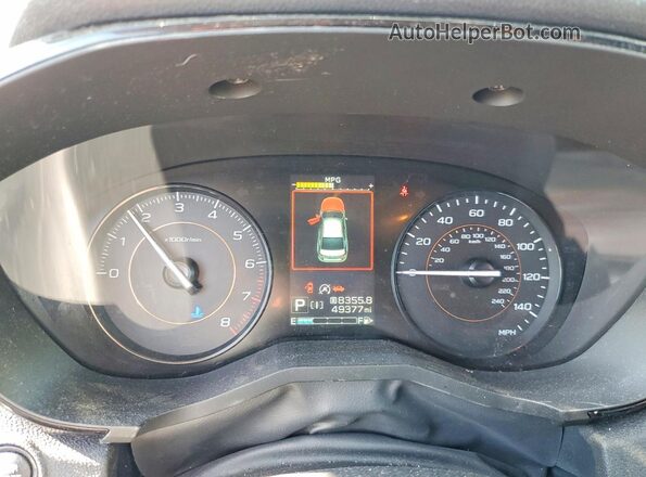 JF2GTABC3N8232279 2022 SUBARU CROSSTREK Silver Instrument cluster view