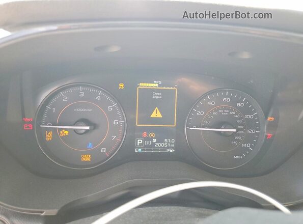 JF2GTABC6P8248950 2023 SUBARU CROSSTREK Silver Vista del cuadro de instrumentos