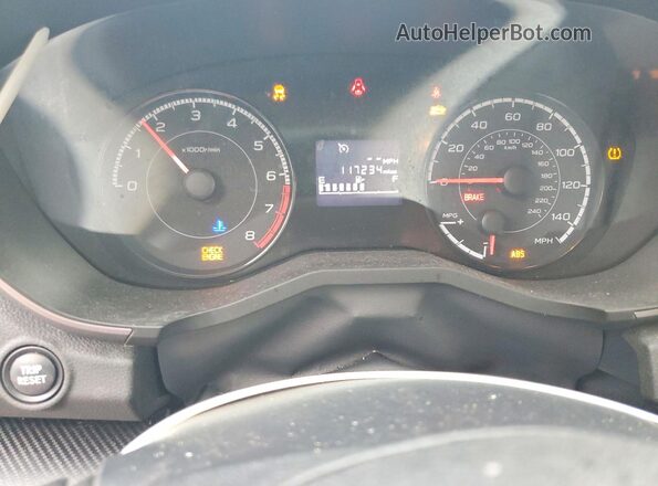 JF2GTABC7J9268089 2018 SUBARU CROSSTREK Red Instrument cluster view