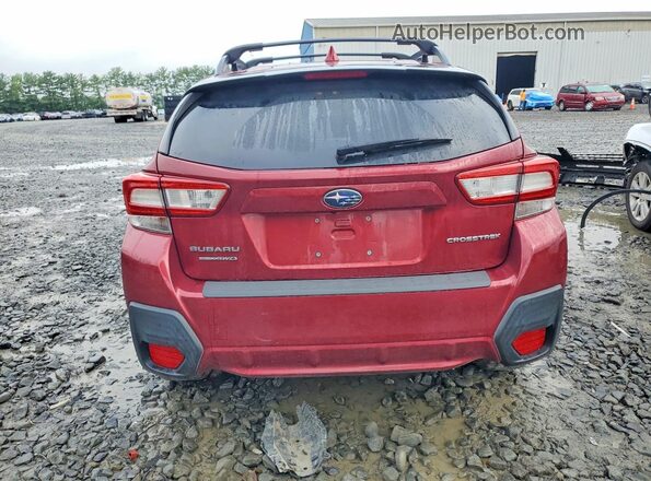 JF2GTABC7J9268089 2018 SUBARU CROSSTREK Red Rear view