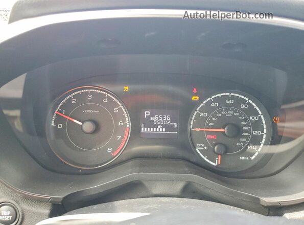 JF2GTABC9J8214590 2018 SUBARU CROSSTREK Gray Instrument cluster view