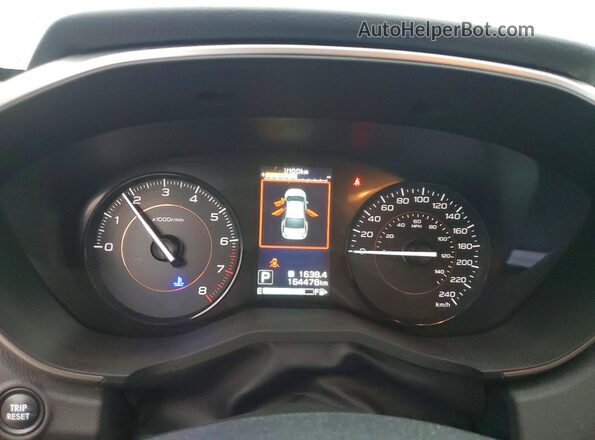 JF2GTABC9JH336186 2018 SUBARU CROSSTREK Blue Instrument cluster view