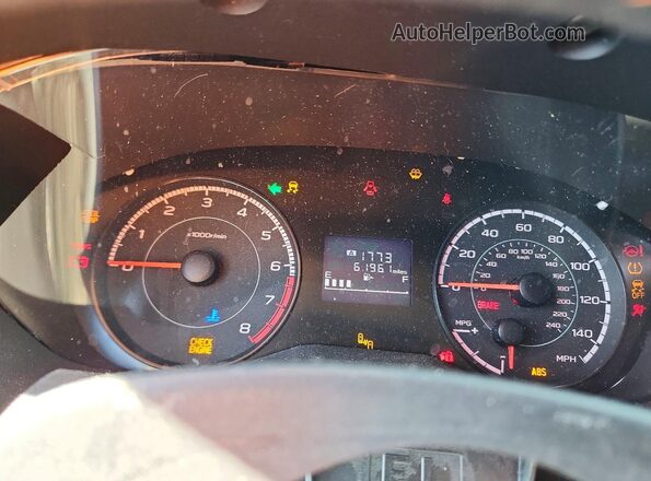 JF2GTACC6J8306786 2018 SUBARU CROSSTREK Blue Вид щитка приладів