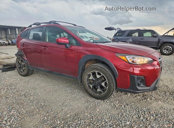 JF2GTACC6KH393977 2019 SUBARU CROSSTREK Красный Передняя правая четверть