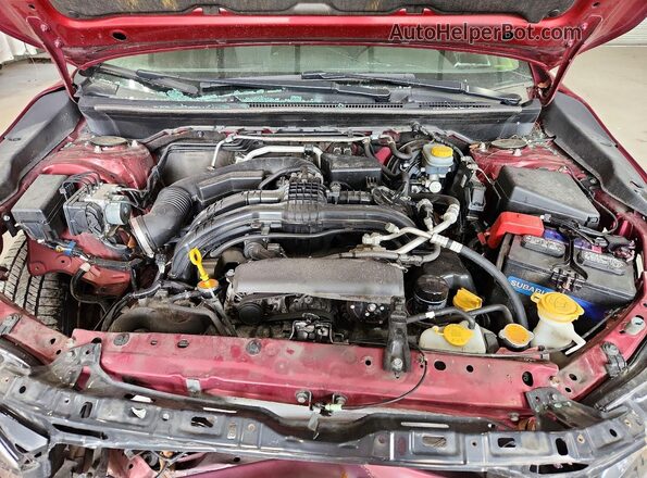 JF2GTACCXKH321731 2019 SUBARU CROSSTREK Red Շարժիչի բաժամունքի տեսք