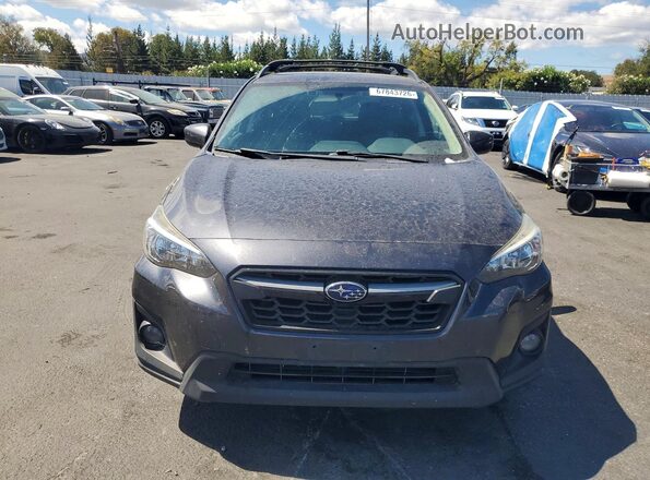 JF2GTADC7JH290760 2018 SUBARU CROSSTREK Charcoal წინა ხედი