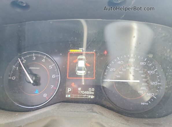 JF2GTADC7JH290760 2018 SUBARU CROSSTREK Charcoal ხელსაწყოთა პანელის ხედი