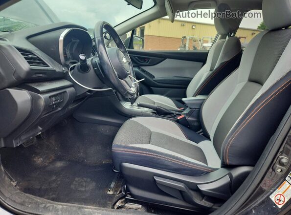 JF2GTADCXK8277762 2019 SUBARU CROSSTREK Black Widok wnętrza z przodu