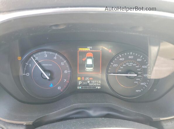 JF2GTAEC1LH249641 2020 SUBARU CROSSTREK Blue Instrument cluster view