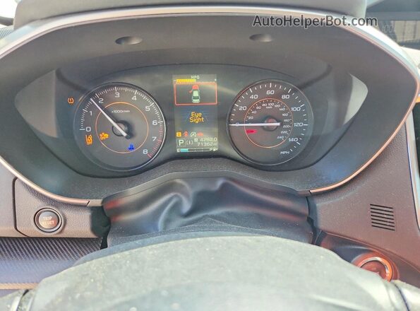 JF2GTAEC2L8203770 2020 SUBARU CROSSTREK Gray ხელსაწყოთა პანელის ხედი