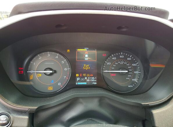 JF2GTAEC2PH306774 2023 SUBARU CROSSTREK Red Vista del cuadro de instrumentos