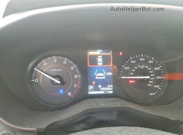 JF2GTAEC3K8307800 2019 SUBARU CROSSTREK Blue Widok zestawu wskaźników