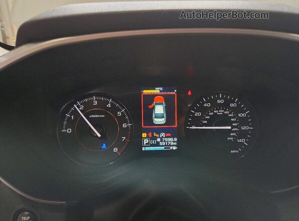 JF2GTAEC4M8679245 2021 SUBARU CROSSTREK White Widok zestawu wskaźników