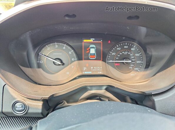 JF2GTAEC9K8305906 2019 SUBARU CROSSTREK Gray Instrument cluster view