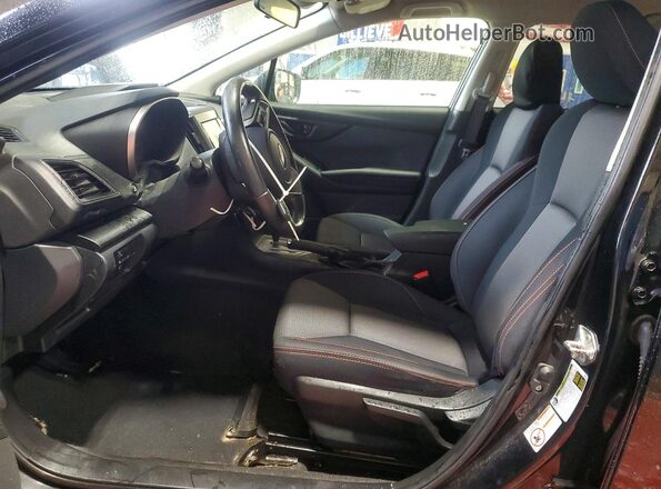 JF2GTAEC9KH370710 2019 SUBARU CROSSTREK Black Widok wnętrza z przodu