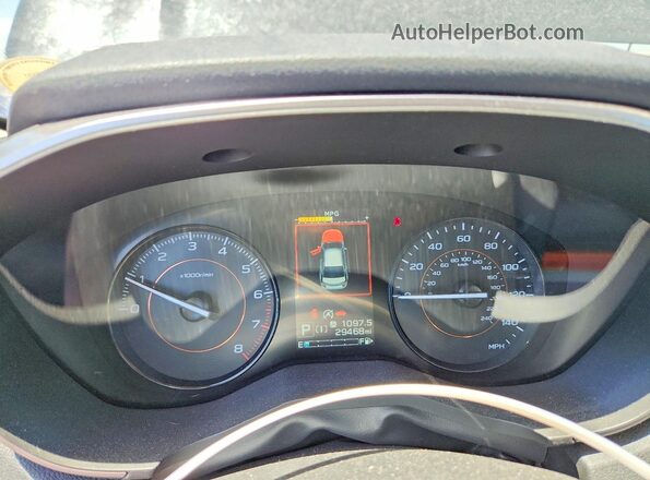 JF2GTAECXMH222505 2021 SUBARU CROSSTREK Black Instrument cluster view