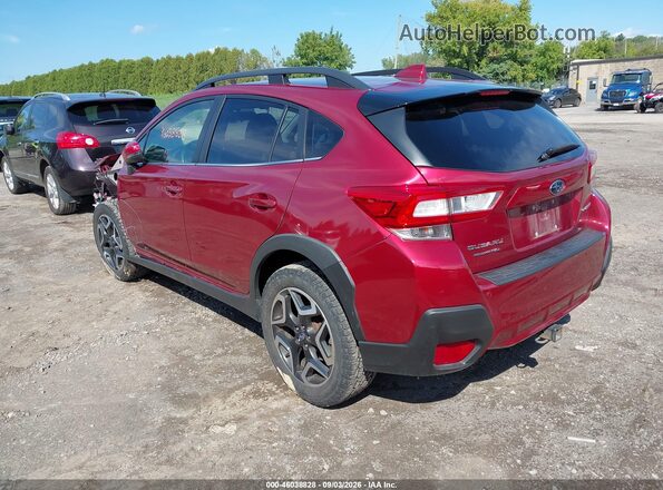 JF2GTANC4KH320636 2019 SUBARU CROSSTREK Red Հետևի ձախ