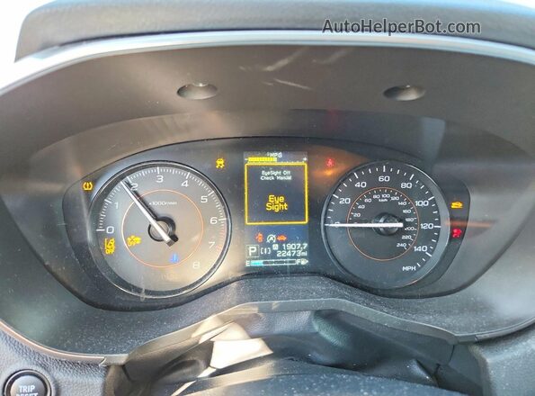 JF2GTAPC3P8201741 2023 SUBARU CROSSTREK Gray ხელსაწყოთა პანელის ხედი