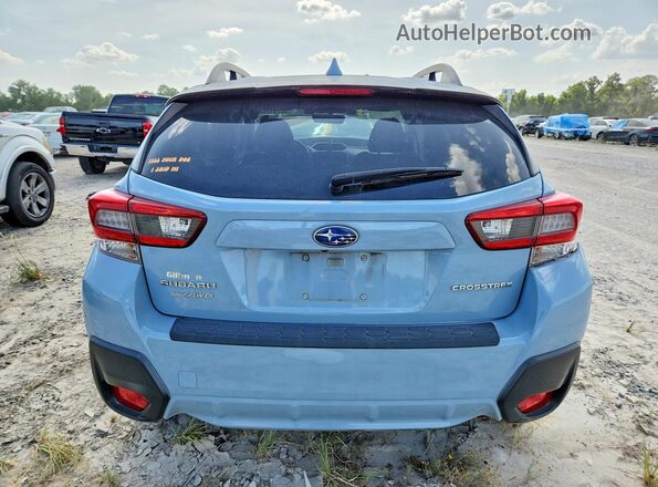 JF2GTAPC4M8373028 2021 SUBARU CROSSTREK Blue Rear view